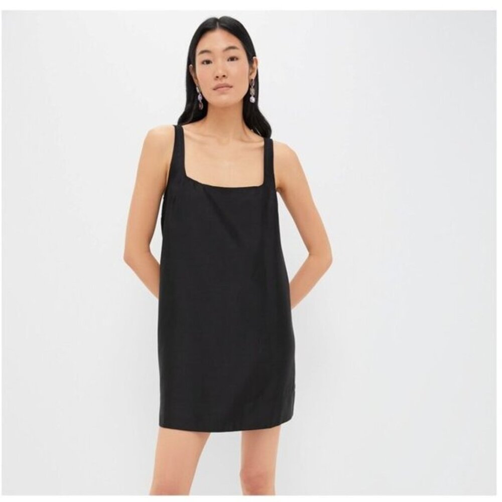 Pomander Place | NEW Black Porto Square Neckline Sleeveless Mini Dress Size M